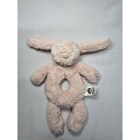 Jellycat Bashful Blush 6" Pink Bunny Rabbit Plush Baby Ring Rattle JCINC3918 - Picture 12 of 13